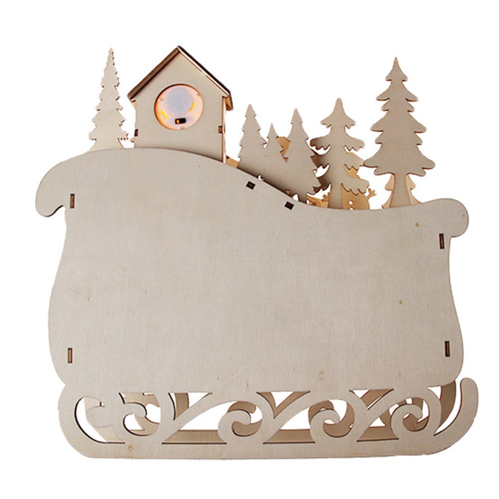 Träprydnad släde pyssel hantverk jul skrivbord kalender event festival låda vardagsrum kontor hem