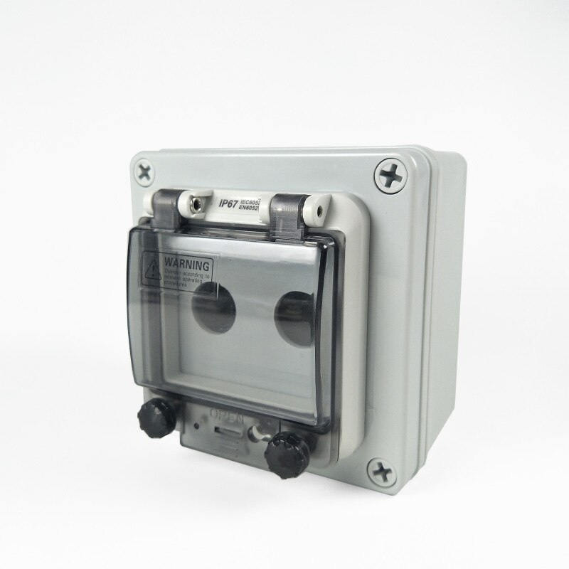 ABS Plastic IP67 Waterproof Junction Boxes Red Green Push Button switch DIY Control Box Connection Electric Enclosure Case