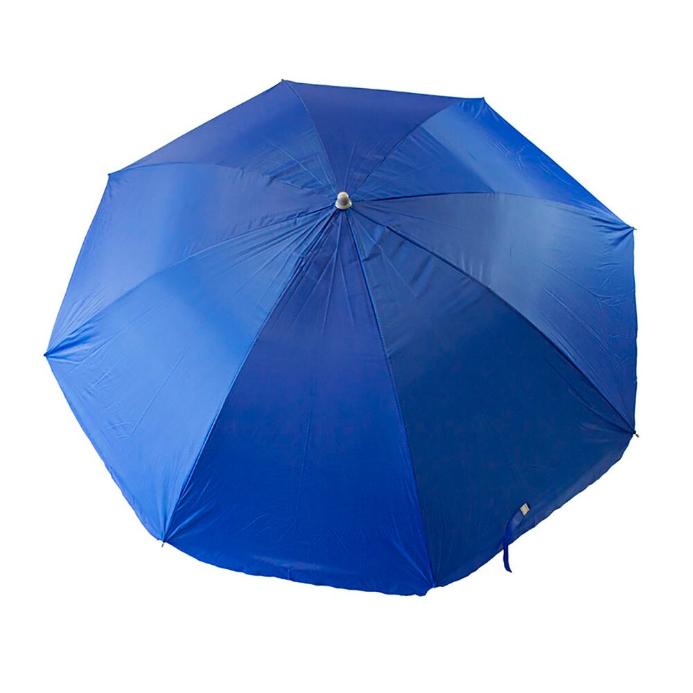 Sombrilla Parasol Playa Fijo 140 Cm Hierro y Nylon Protección UV con Pincho Incluido Funda Incluida