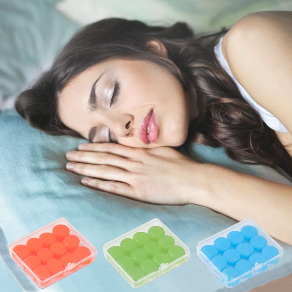 Oreillettes antibruit en Silicone souple, Anti-bruit, isolation du sommeil, Anti-ronflement, résistantes à l&#39;eau