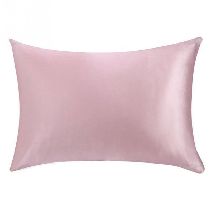 100%  moerbei zijden kussenslopen bovenste kussensloop 1 pc kussenslopen zijden kussenslopen 51cm x 76cm 13 kleuren om uit te kiezen 8: Roze