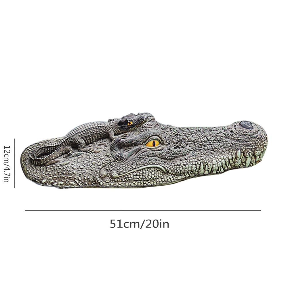 Crocodile Head Decoration Fish Pond Pool Floating Animal Decoration Courtyard Pool Decoration Crocodile Head Floating Decoration