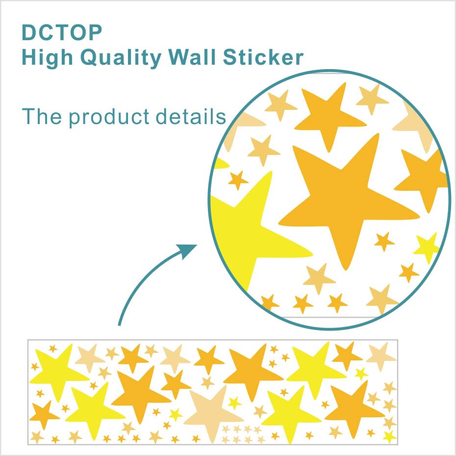 Estrellas de colores Polka Dots vinilo pegatina habitación decoración murales de arte papel tapiz impermeable extraíble hogar para pared guardería bebé DCTOP: TCA90015E