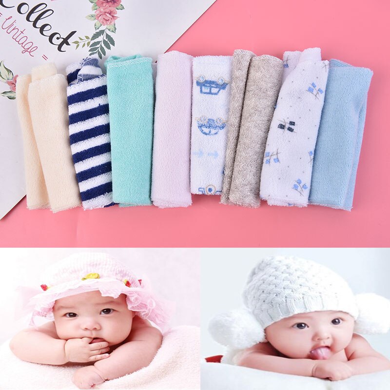 Baby Unisex 8 Stuk Kleurrijke Speeksel Handdoek Set Baby Weinig Kleren Douche