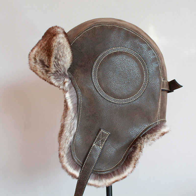 Casquette Hiver HunterBee - Type Aviateur Avec Oreillettes Fourrure