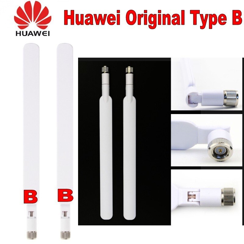 2x 4G Antenni SMA Uros - 698-2700MHz - Huawei Reitittimeen B593 E5186 B315 B310