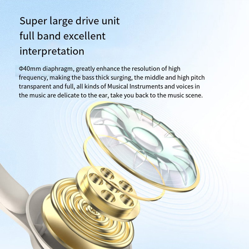 Monster MH22202 Op het hoofd gemonteerde Bluetooth 5.4-oortelefoon HD Oproep Ruisonderdrukking Muziek Gaming-hoofdtelefoon Lange batterijduur