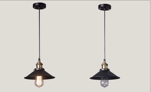 E27 retro kreative Restaurant einzelne kleine schwarze Felsen kronleuchter Gold kopf lampe: 30CM Nein hell Birne