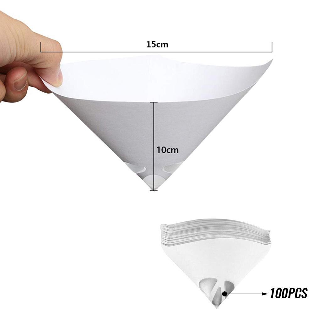 100 Pack 100 Micron Paint Strainers Cone Funnel with Cone Paint Filter Nylon Mesh