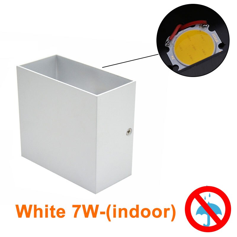 7W 10W Led Wandlamp Outdoor Indoor Waterdichte IP65 Veranda Tuin Wandlamp Blaker Balkon Terras Decoratie Verlichting lamp: Indoor-White-7W / Cool white