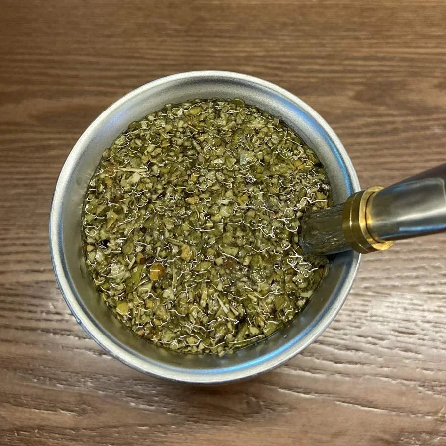 Yerba Mate Kopp Kemorii 304 Rustfritt Stål Dobbel Vegg - Inkl. Bombilla og Rensebørste