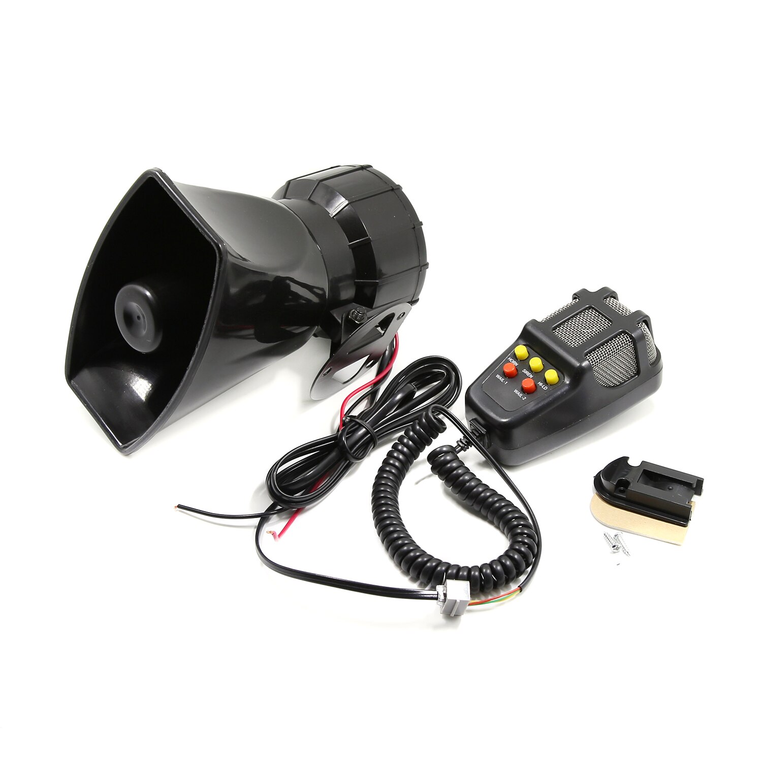 Corne d'alarme mégaphone pour voiture | 5 tons, 12V, 110dB, haut fort, alarme d'incendie, alarme Ambulance, sirène de Police, klaxon à Air 100W,
