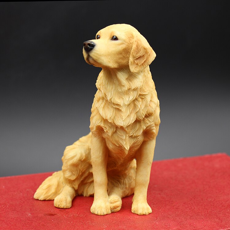 Groot formaat Chinese dierenriem geit gouden hars collectible beeldjes tafel decor standbeeld (konijn