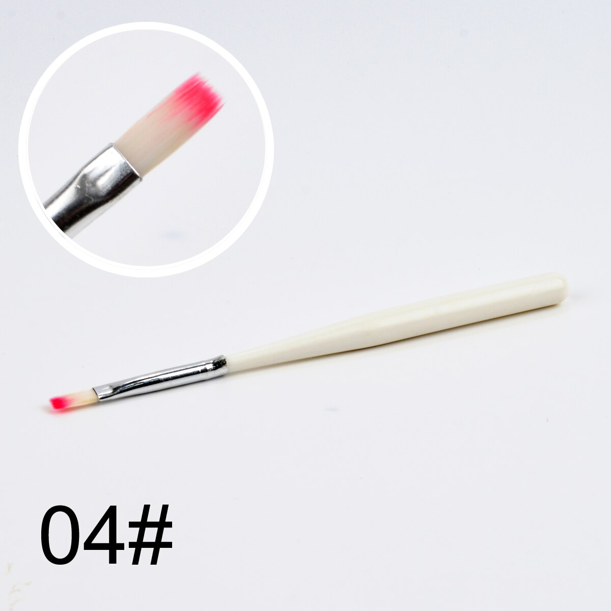 Nagelpensel ritning uv gel penna manikyr nagelkonst pensel gradient målning penna akryl gel förlängningspenna: 04