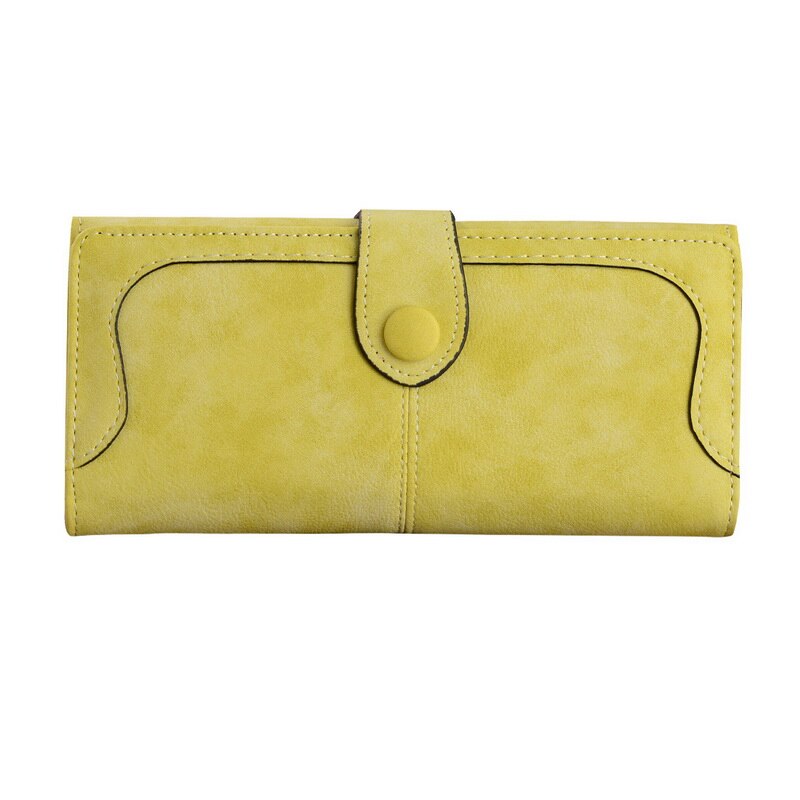 Vele Afdelingen Faux Suede Lange Wallet Vrouwen Ma Grandado