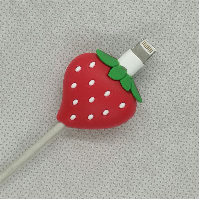 Protecteur de câble pour Iphone, morsure de protection de câble, usb Fruit pastèque, connecteur de téléphone portable, accessoire, directe, jouet: D12