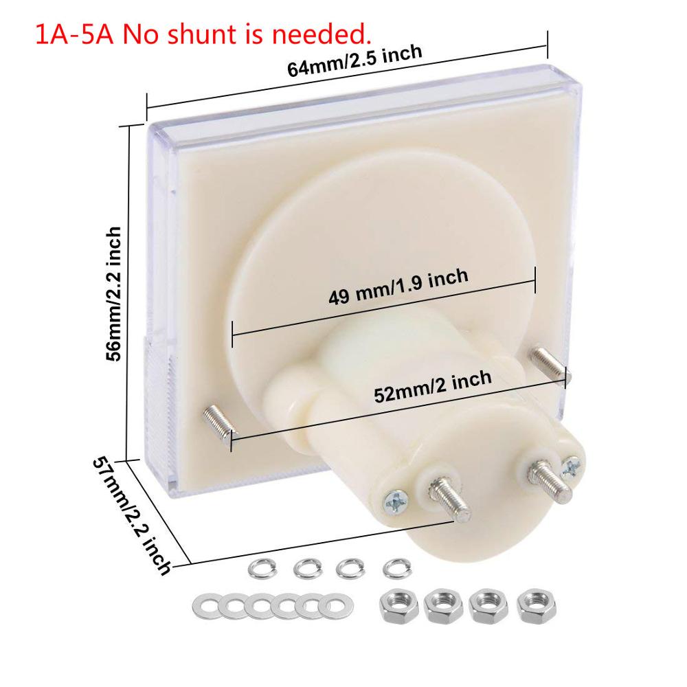 85C1 Micro-ampe100uA 200uA 500uA Pointer DC Analog Current Panel Meter DC 50uA Ammeter for Circuit Testing Ampere Tester Gauge