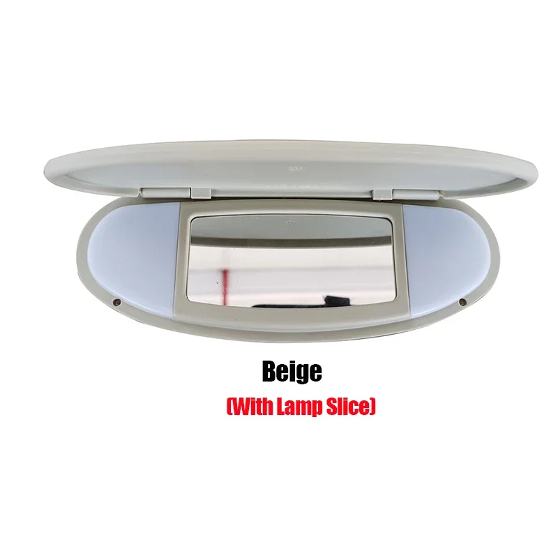 Auto Sonnenblende Panel Gehäuse Eitelkeit Spiegel Abdeckung für MINI Cooper S One D JCW R55 R56 R57 R59 R60 Innen Zubehör: YELLOW