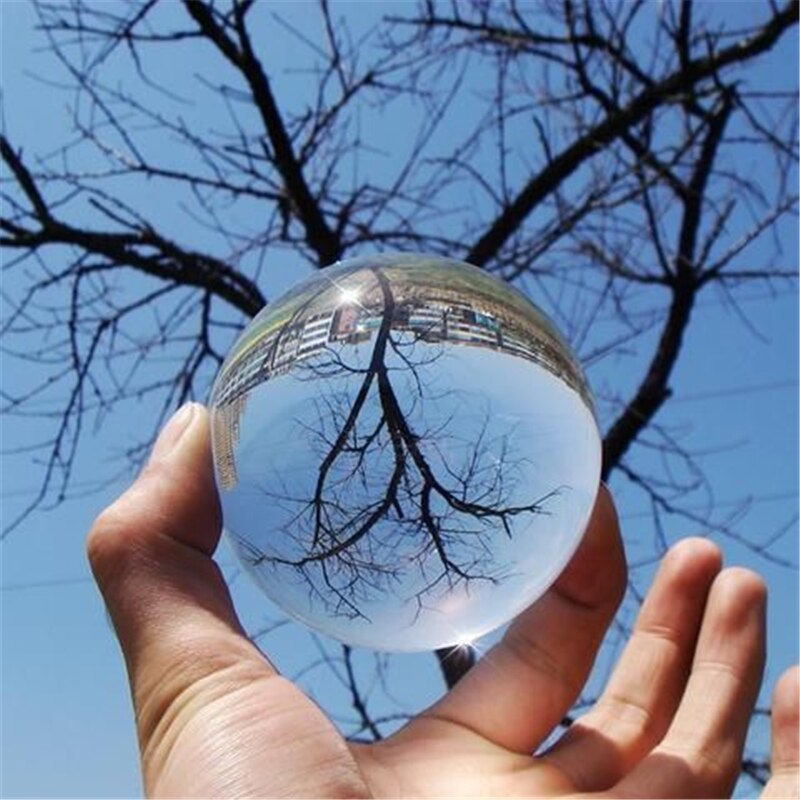 3/5/8/10cm klare krystalkugler magiske kugler glas globus fotografering kugle krystal håndværk dekoration glas håndværk bolde til børn