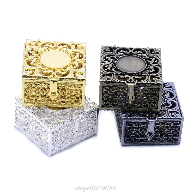 Rozenkrans Kralen Box Ketting Metalen Christian Katholieke Religieuze Sieraden Case Organizer F03 21