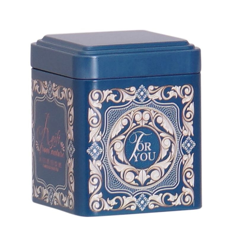 Chinese style universal small tea tin cans, candy tins, fragrant tea tins, tinplate tea packaging boxes, portable tea tins: KR1539A