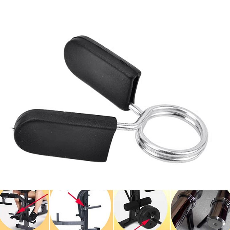 Paquete de 8 collares de resorte para Mancuernas, pinzas de ejercicio para Barra de pesas, mancuernas, gimnasio, entrenamiento de Fitness, levantamiento de pesas