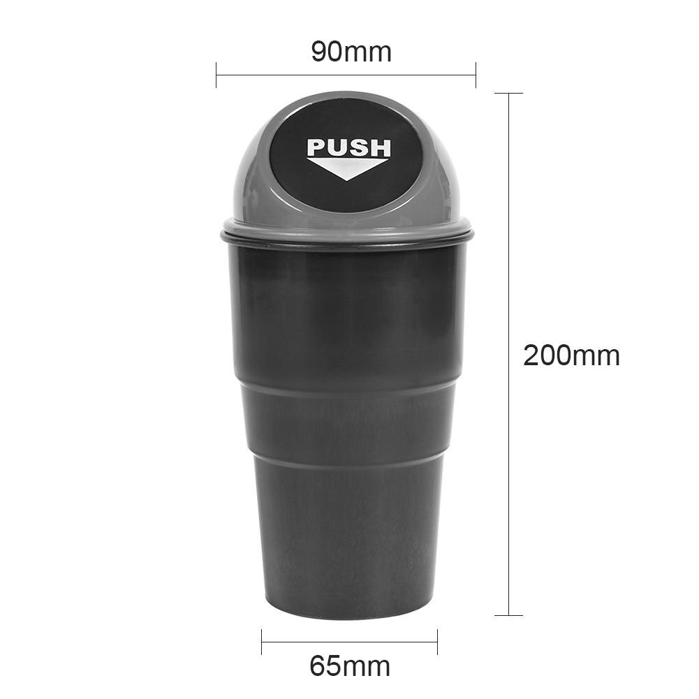 Auto Vuilnisbak Auto Mini Prullenbak Houder Auto Interieur Styling Accessoire Lente Cover Mooi En Nuttig: GRAY