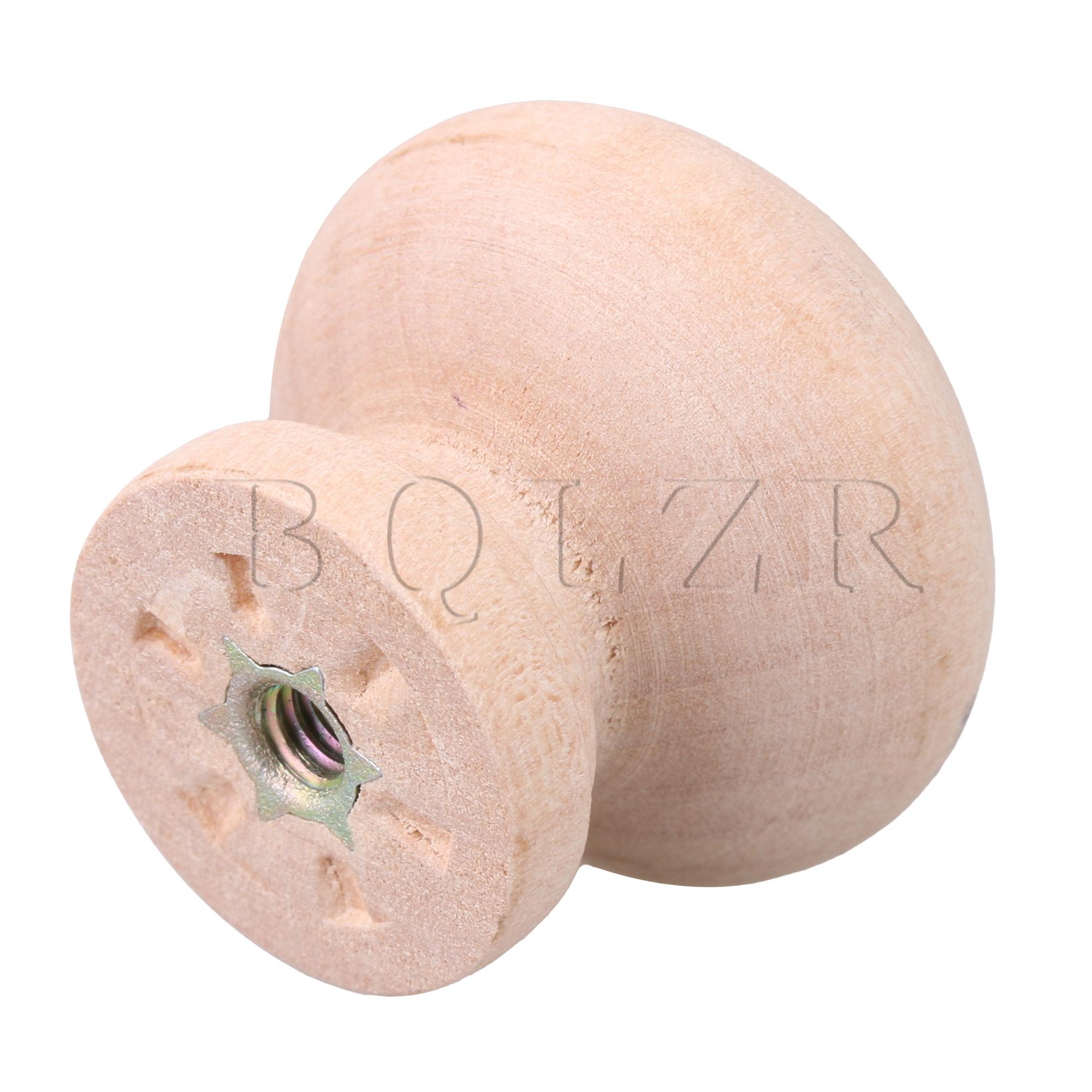 Bqlzr 28Mm Houten Handvat Ronde Kast Lade Knoppen Pulls Handvatten Set Van 10