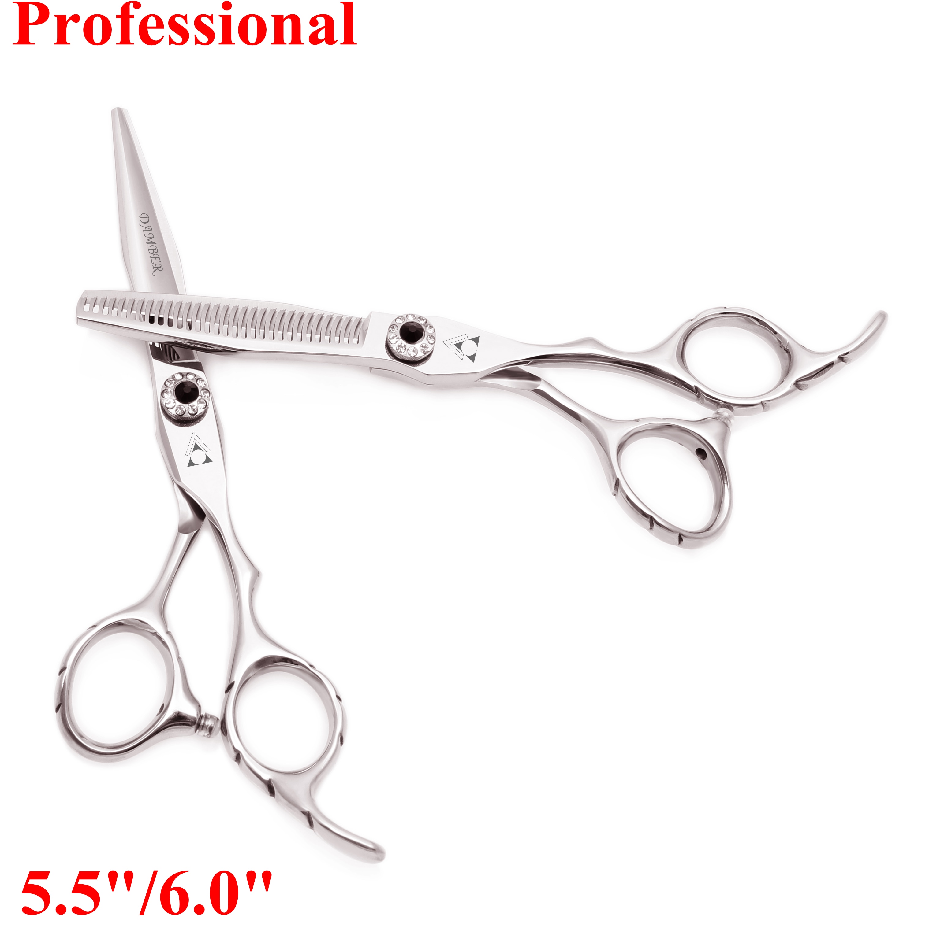 5.5 6.0 Hair Scissors 440c Japanese Steel Barber Scissors Thinning Hairdressing Scissors Cutting Shears 9009#