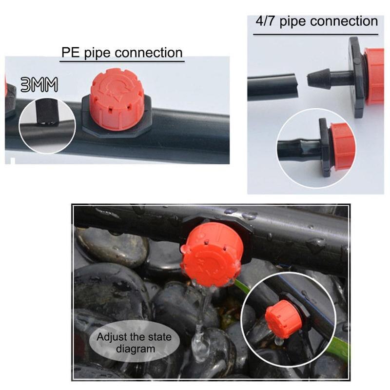 Adjustable Irrigation Sprinkler Drip Irrigation System Supplies Adjustable Adjustable Garden Emitters Dripper ,Drip S0P4