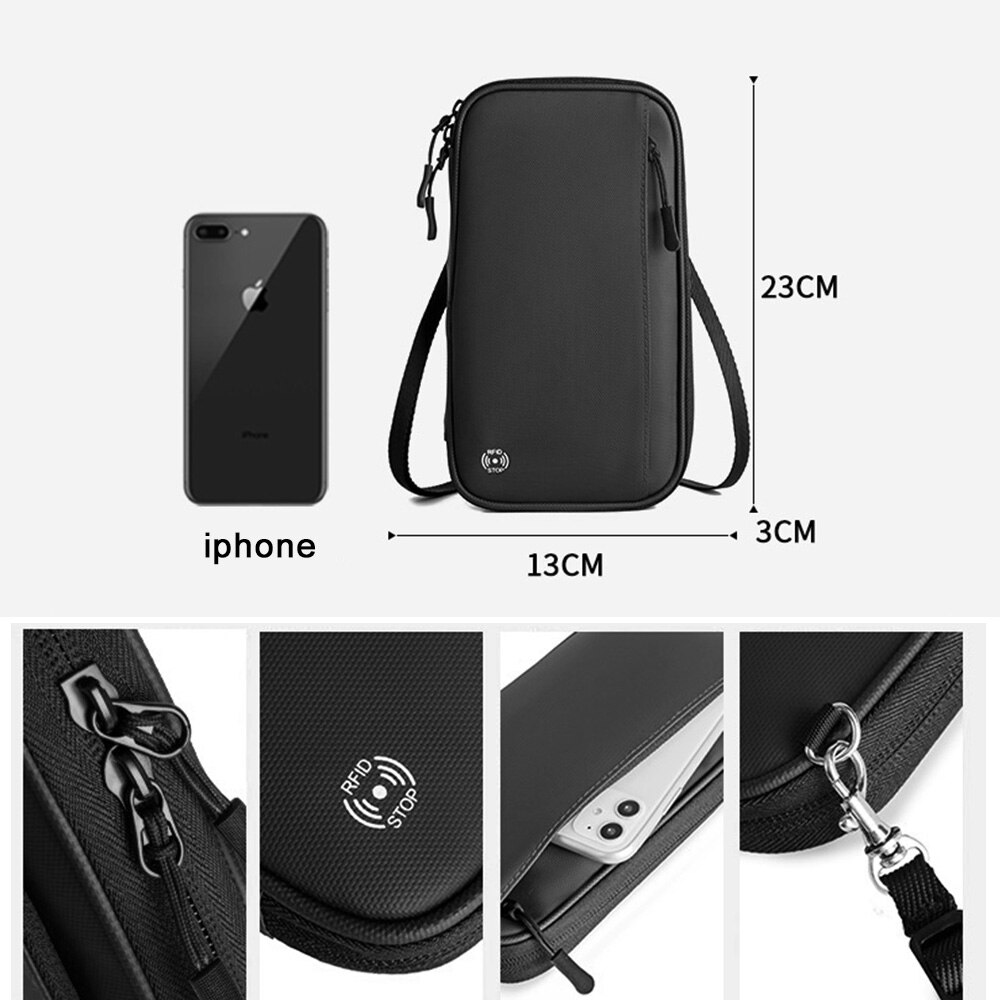 Acoki reisportemonnee, familiepaspoorthouder, organizer voor reisdocumenten, duurzame paspoorthoes met rfid-blokkering voor mannen en vrouwen.