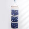 Organizador para cama y sofá, accesorio de almacenamiento con bolsillos para cabecera, colgador de pared, 3 bolsillos, para baño y bebé: A