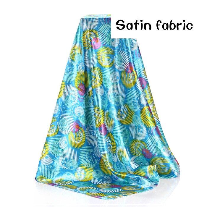 Tela de satén impresa Metro estampado suave ropa pijama saco caja tela telas forro abrigo bufandas vestido de pañuelo diy tela