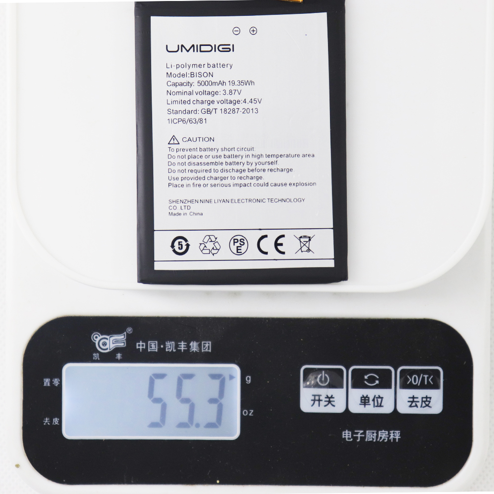 Batterie de remplacement pour téléphone UMI Umidigi BISON, 5000mAh, outils inclus