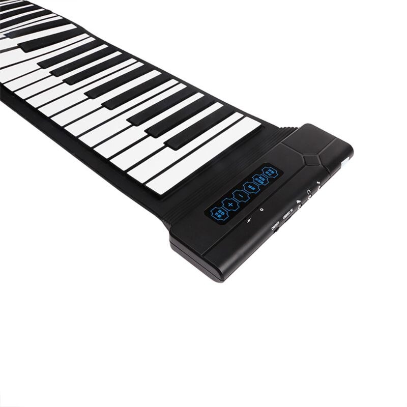 Flexible 88 teclas Flexible Usb enrolladas Roll-Up teclado Piano Electrónico