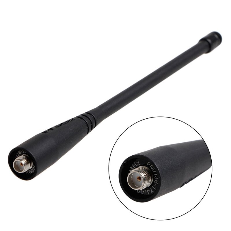 OOTDTY Black Dual Band VHF / UHF Antenna for Baofeng UV-5R UV-5RA UV-5RB UV-5RC Two Way Radio