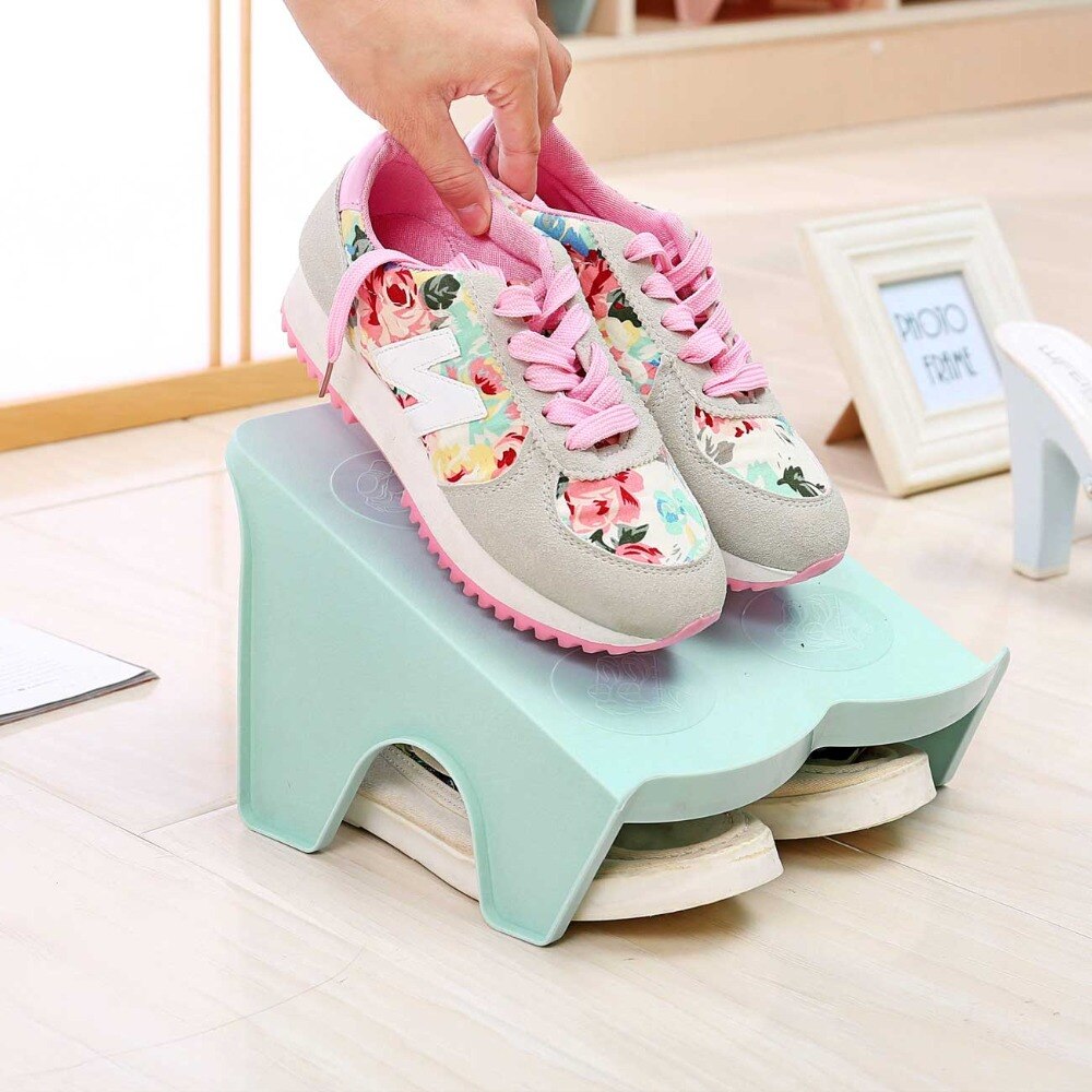 OTHERHOUSE Schoenenrek Stand Plank Houder Schoen Organisator Schoenen Opslag Rekken Kast Organisatoren Slot Dubbele Laag Schoenendoos