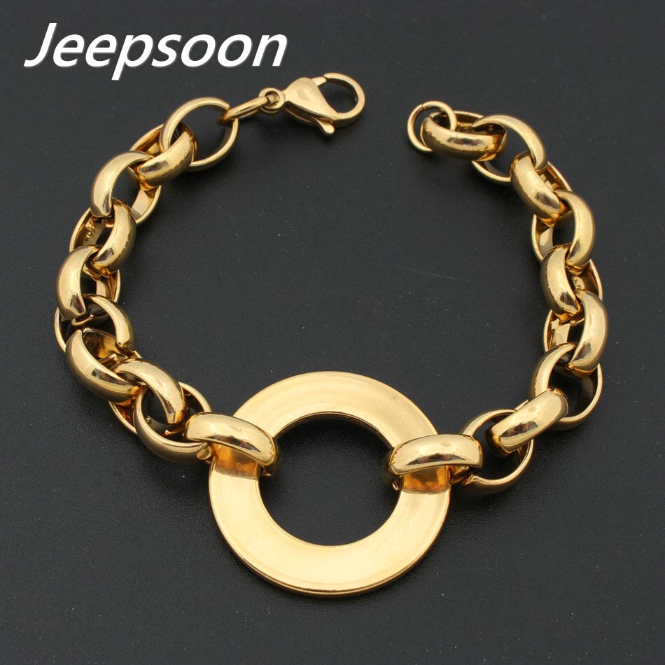 Edelstahl Schmuck Für Frau Runde Armband Kette Multi-Farbe Für Wählen Jeepsoon BGEGAAAJ