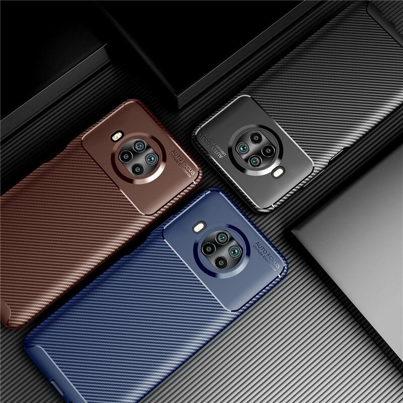 For Xiaomi Mi 10T Lite 5G Case Silicone Slim Carbon Fiber Anti-knock Case For Xiaomi Mi 10T Lite 5G Cover For Xiaomi 10T Lite 5G