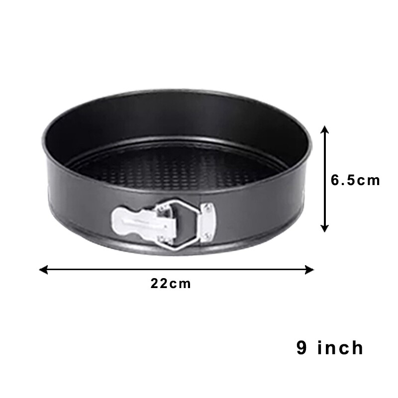 22/28Cm Ronde Vorm Bakvorm Metalen Cake Bakken Pan Verwijderbare Bodem Bakvorm Lade Taart Decoratie Tool: 1PC 22cm