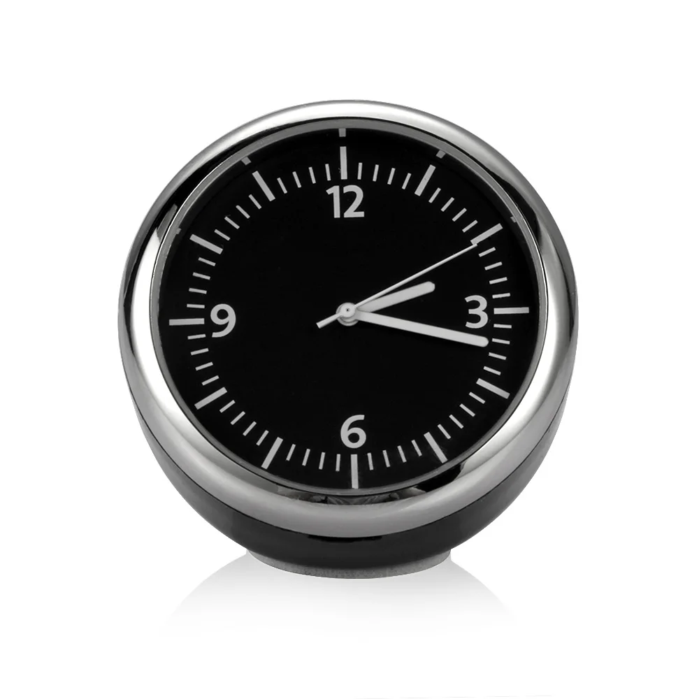 Mini bil bil digital klokke auto klokke bil termometer hygrometer dekorasjon ornament klokke i bil tilbehør: Kvartsklokke