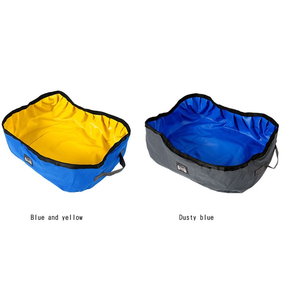 Folding Cat Litter Box Portable Pet Toilet Litter Pan Outdoor Collapsible Travel Cat Litter Pan Waterproof Litter Pan