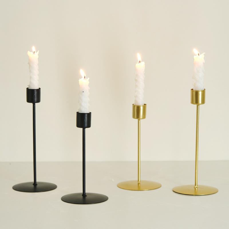 Europäischen Stil Metall Kerzenhalter Einfache Goldene Hochzeit Dekoration Bar Party Wohnzimmer Dekor Wohnkultur Kerzenhalter