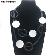 Empress DIY Jewelry Women&#39;s Claims The Glamour Hand-Made Multi-Layer Vintage Soft foam Aluminum Necklace Is a Lucky Necklace.