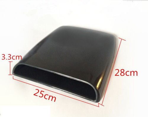 Tampa bonnet de fluxo de ar universal para carro, tampa de fibra de carbono para saída de ar