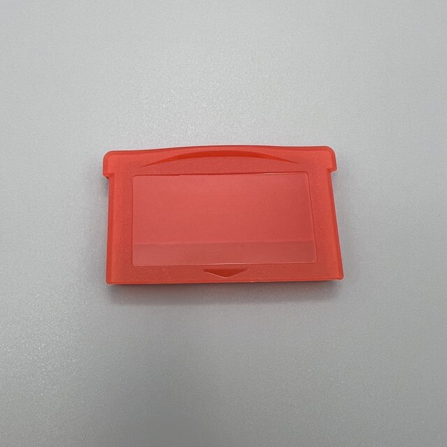 Plastic shell for GBA game card cartridge shell cover replacement part: Clear orange
