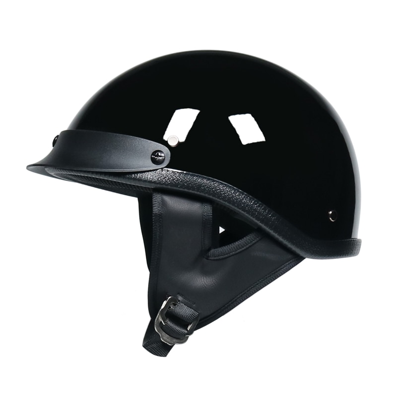 Retro En Vintage Half Open Gezicht Dot Goedgekeurd Motorhelm Voor Man En Vrouw