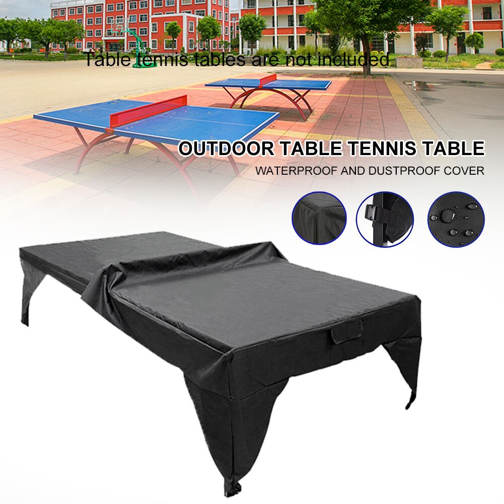 Tischtennis Tischtennis Abdeckung drinnen UV Beständig Anti Staub Faltbare Sport Oxford Stoff Schutz draussen Wasserdichte Spielplatz