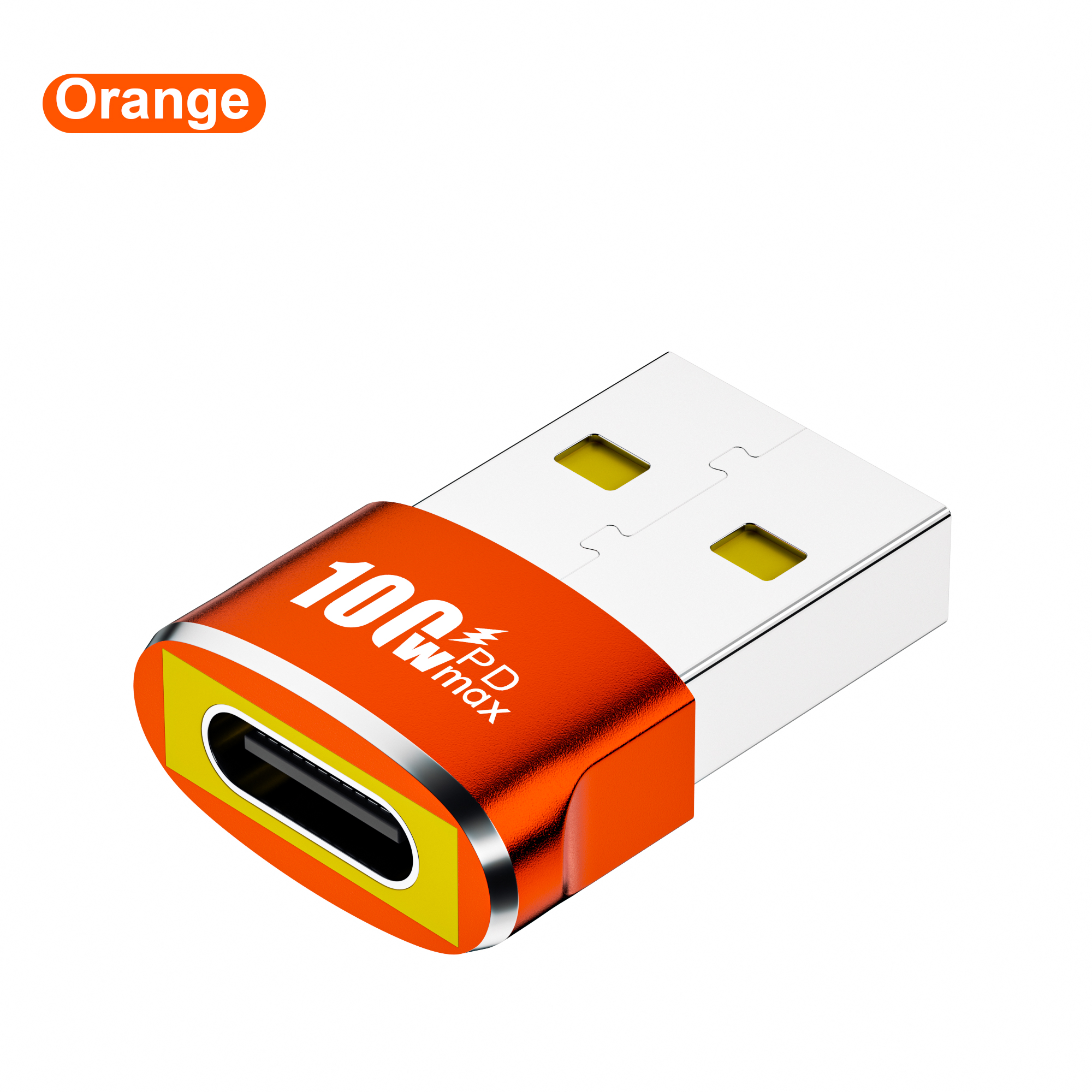 NNBILI PD 100W OTG Adapter USB to Type-C Converter USB-A Male To USB C Female Connector For Charging Data Transfer Wired Headset: Rose Gold