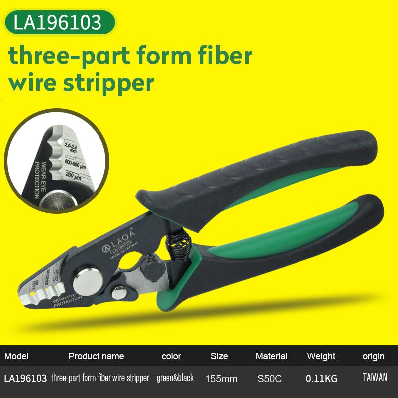 Laoa Fiber Striptang Miller Tang Fiber Coating Strippen Gereedschappen Professionele Kabel Tang